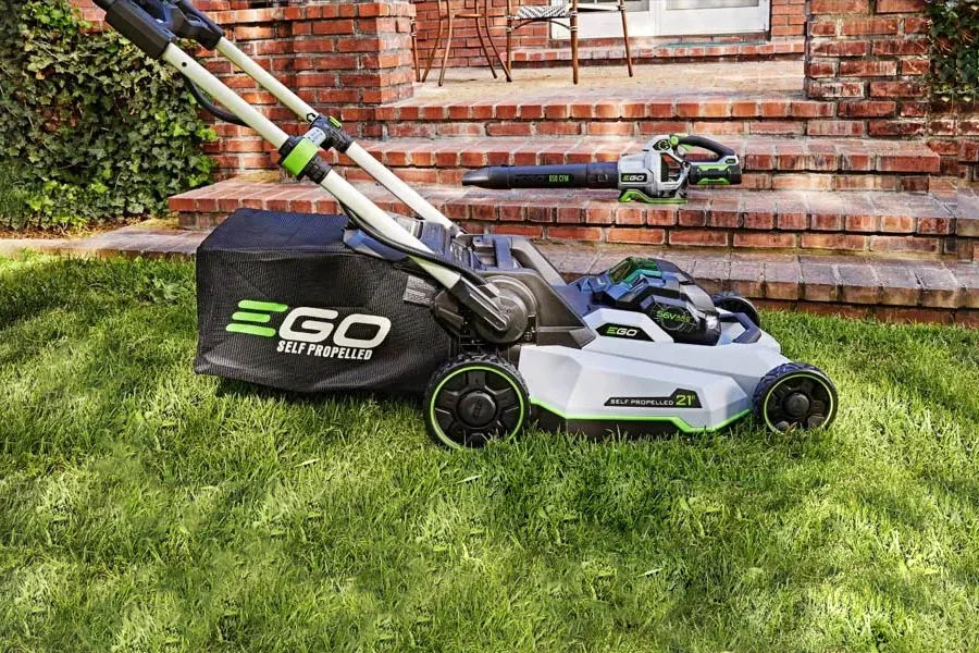 self powered lawn mowers